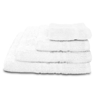 Lewis's Luxury Egyptian 100% Cotton Towel Range - White - Face Cloth | TJ Hughes