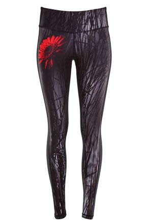 Winshape Leggings WINSHAPE AEL107-Red-Gerbera, Damen, Gr. XXL, Normalgr&ouml;ssen, rot (rot gerbera), 80% Polyester, 20% Elasthan, Hosen Leggings, mit leichtem Komp
