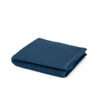 KASANOVA Asciugamano viso ospite cotone Pop Corn blu