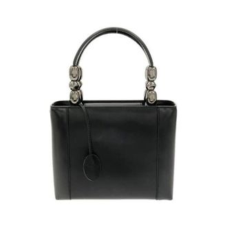 Dior Pre-owned Handbags, female, Black, Size: ONE SIZE Pre-owned Leather Shoulder Bag