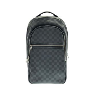 Louis Vuitton Gray Coated Canvas Backpack (Pre-Owned)