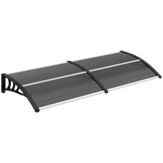OUTSUNNY Marquesina exterior 196x75x23 cm negro