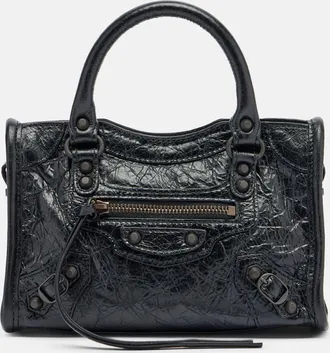 Balenciaga Le City Mini leather top-handle bag