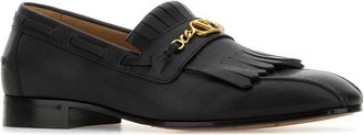 Valentino Garavani Mens Vlogo Loafer Black Leather