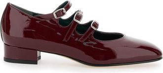 Carel Maroon Leather Pumps