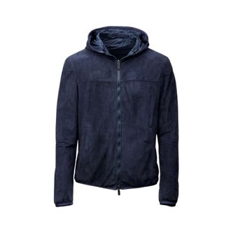 Gimos Leather Jassen - Heren - Zomerjassen - Blauw - M - Su&egrave;de - Jassen