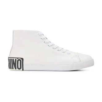 Moschino Heren, Schoenen, Wit, Maat: 44 EU Leer