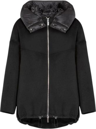 Gimos Oversized Double Wool Parka - Dames - Winterjassen - Zwart - S - Wol - Jassen