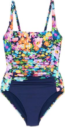 Johnny Was Costume intero con ruches - Blu