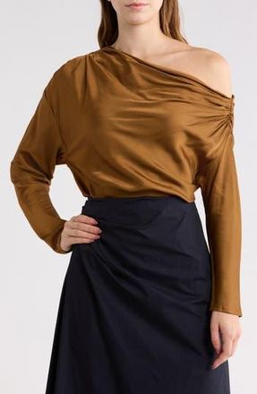 A.L.C. Piper One-Shoulder Top in Aged Bronze at Nordstrom Rack, Size 00