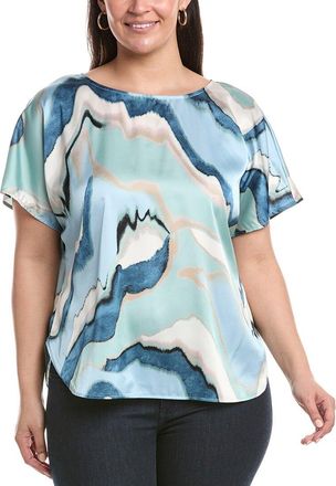 Anne Klein Plus Bateau Neck Top