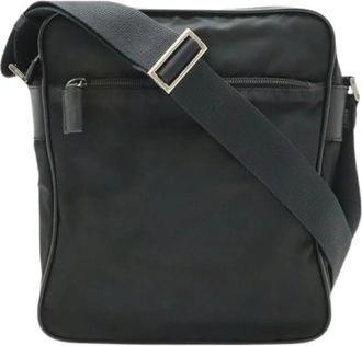 Prada Pre-owned Vintage Messenger Bag - unisex - Vintage Schoudertas - Zwart - ONE Size - Leer - Vintage