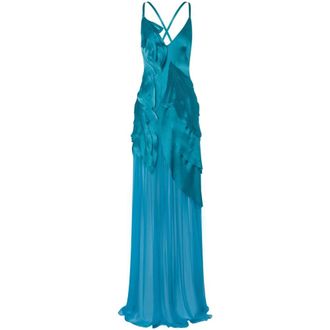Alberta Ferretti Mujer, Vestidos, Azul, Talla: S