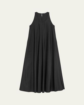 Theory A-Line Cotton Tent Maxi Dress