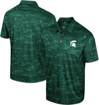 Colosseum Mens Colosseum Green Michigan State Spartans Daly Print Polo at Nordstrom, Size Xx-Large