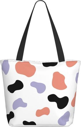 AOOEDM Colorful Cow Pattern Ladies Shopping Bag 13x11x7in.The Perfect ValentineS Day Gift.It Is The Best ValentineS Day Gift For Mom, Daughter, Wife,Etc