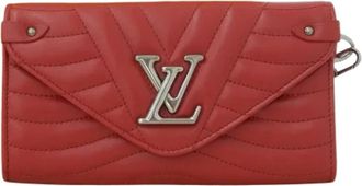 Louis Vuitton Tweedehands leren portemonnees - Dames - Vintage Accessoires - Rood - ONE Size - Leer - Vintage