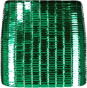 The Attico Groene Casual Mini Rok - Dames - Korte rokken - Groen - S - Polyester - Rokken