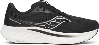 Saucony Mens Ride 18 Shoe In Black/white