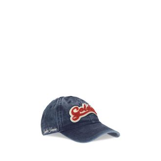 Golden Goose Womens Blue Cotton Cap (baseball Hat)