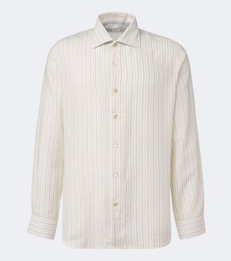 Eleventy Striped twill shirt