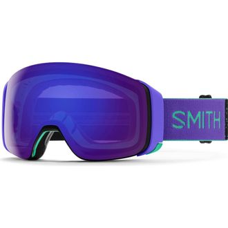 Smith 4D MAG 184mm Snow Goggles in Emerald City/Chromapop Violet at Nordstrom