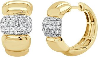 Sabrina Designs 14K 0.50 Ct. Tw. Diamond Huggie Earrings