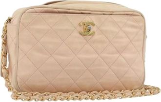 Chanel Pre-owned Vintage Shoulder Bag - Dames - Vintage Schoudertas - Roze - ONE Size - Leer - Vintage
