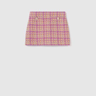 Gucci Wool Boucl&eacute; Skirt, Purple, Ready-to-wear