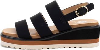 Yellow Box Womens Andaya Wedge In Black