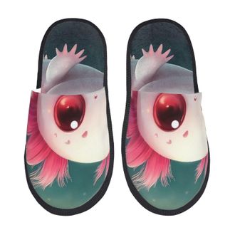 Generic Whimsical Axolotl Unisex Slippers Cosy Shoes Warm House Shoes For Outdoor Indoor Winter L