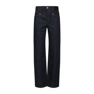 Isabel Marant Straight Fit Jeans, female, Blue, M, Isabel Marant Jeans