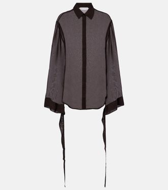 Frankie Shop Verlin chiffon shirt