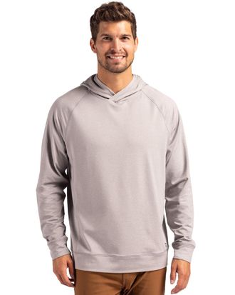 Cutter & Buck Adapt Knit Recycled Mens Heathered Hooded Pullover