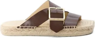 Loewe Brown Leather Sandals