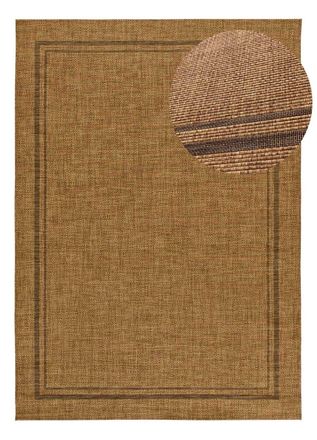 Atticgo Alfombra exterior efecto yute marr&oacute;n 120x170 cm