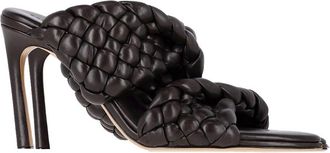 Bottega Veneta Womens Leather Intrecciato Slide Sandal (Authentic Pre-Loved)