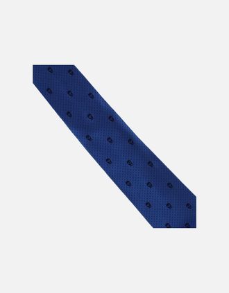Alexander McQueen Mens Alexander McQueen Tie - Navy - Size: ONE size