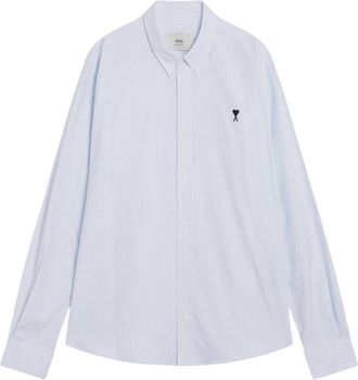 Ami Ami de Coeur Button-Down Shirt - Heren - Casual Overhemden - Blauw - 2XL - Katoen - Overhemden
