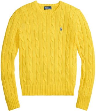 Polo Ralph Lauren Cable-Knit Slim Fit Cotton Crewneck Jumper Clothing