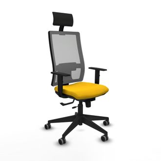Piqueras y Crespo Silla De Oficina Con Cabecero Piqueras Y Crespo 1d066g1 Amarillo