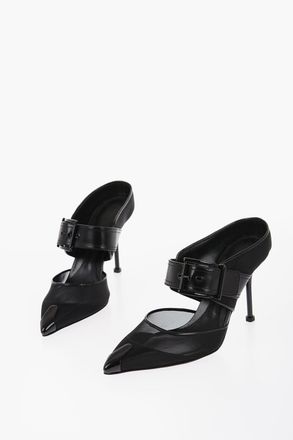 Alexander McQueen Mesh Pointed Toe Pumps With 10 cm Heel Alexander McQueen