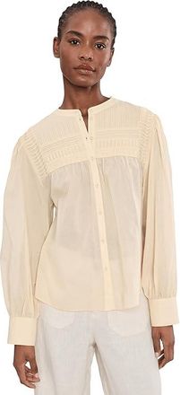 Sanctuary Giving The Most Pintuck Shirt Womens Clothing Rich Collagen : LG (US 10-12), Cotton