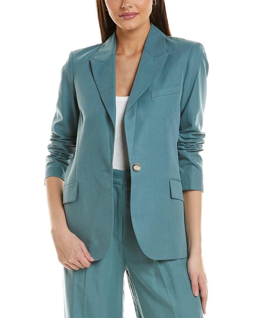 ジャケット PIERRE LOUIS MASCIA Women Jackets PAXSW KM12187 515048 Blue FANCY Jacket Silk in DAMASK SKY | Pierre-Louis Mascia®