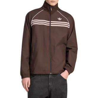 adidas Chest Stripes Track Jacket in Aurora Coffee// at Nordstrom, Size Xx-Large R
