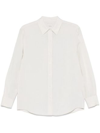 Calvin Klein Linen Blend Ls Regular Shirt Clothing