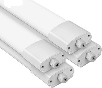 OEM L&aacute;mpara Led Para Ba&ntilde;o, Resistente Al Agua, Dise&ntilde;o Conectable, Paquete De 4 Unidades, Color Blanco, 31-40 W