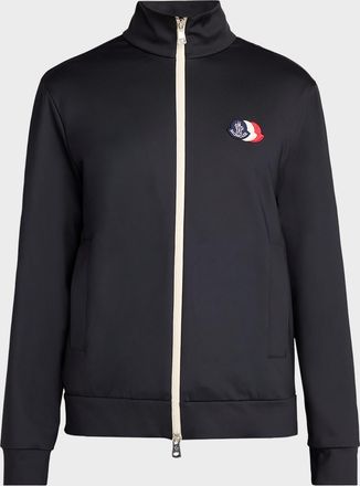 Moncler Men & apos;s Stand-Collar Technical Jersey Sweatshirt