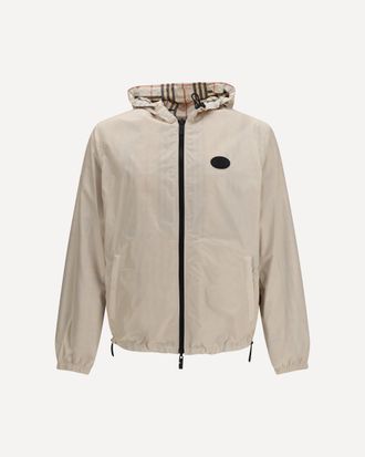 Burberry Reversible Check hooded Jacket Male L