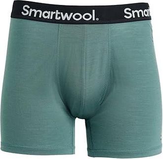 Smartwool Everyday Merino Boxer Brief Boxed Mens Underwear Dusty Teal : MD, Lyocell/Tencel/Wool